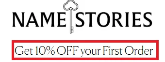 Name Stories 10% off